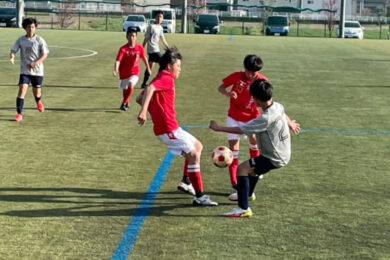 トレーニングマッチ U-15 vs ラウーレ @かりがねサッカー場 2022年4月10日(日)
